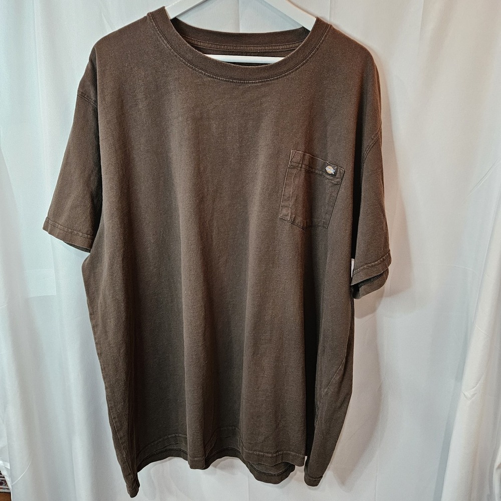 Dickies Heavyweight Means Brown Tshirt 3XLT Workwear